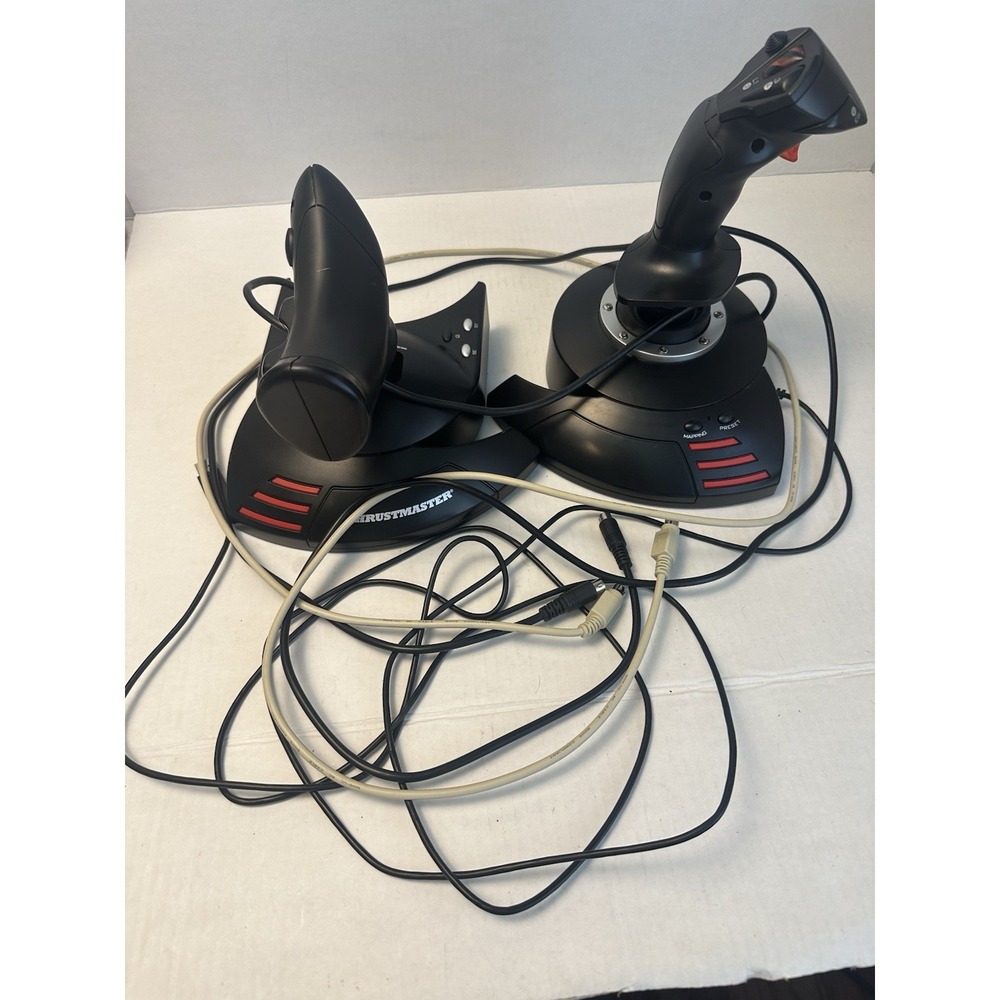 Thrustmaster T-Flight Hotas X V.2 Flight Stick PC PS3 Untested W/ Hex Key
